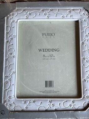 Vintage Ceramic Wedding Picture Frame by Furio Home 1998 New